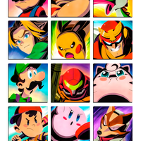 Smash Bros | Original 12 Fighters Graphic N64 Unisex Tee