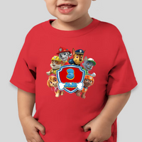 Paw Patrol Toddler Personalized Birthday Name & Age Shirt