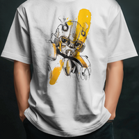 Bumble Bee Yellow Splash Transformers Graphic Tee