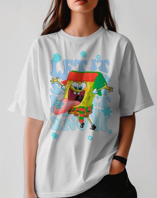 Spongebob Squarepants "Let It Snow" Graphic Tee Unisex