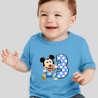 Baby Mickey Mouse Toddler Personalized Birthday Tee