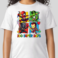 The Avengers 100 Days Of School Youth Graphic Tee Unisex Shirt