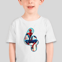 Spiderman Toddler Personalized Age Birthday Tee Unisex Shirt
