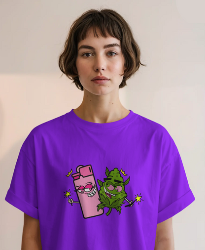 Cosmo and Wanda Marijuana Odd Parents Graphic Tee Unisex