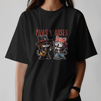 Paws N Roses Graphic Tee Unisex T shirt