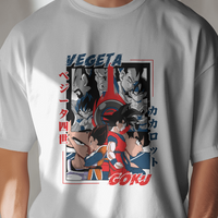 Dragon Ball Z Goku & Vegeta Graphic Tee Unisex Shirt