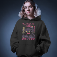 Lavender Town Haunter Pokemon Graphic Hoodie Unisex Hooded Sweatshirt