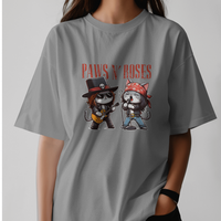 Paws N Roses Graphic Tee Unisex T shirt