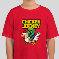 Chicken Jockey Minecraft Youth Unisex Graphic Tee