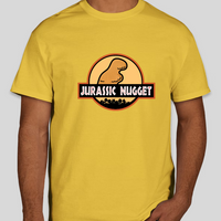 Jurassic Nugget Graphic Tee Unisex Jurassic Park Spoof