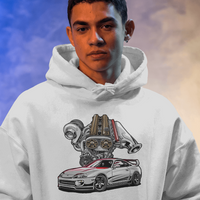 MK4 Supra 2JZ Graphic Hoodie Unisex Hooded Sweatshirt