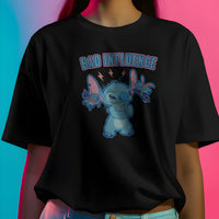 Stitch Bad Influence Graphic Tee Womens Shirt