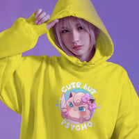 Jigglypuff Cute But Psycho Graphic Womens Hoodie