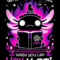 Why Hex a Little? HexAlotl! Graphic Tee Fitted Womens Tee
