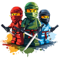 Ninjago Lloyd Kai & Jay Lego Boys Youth Graphic Tee