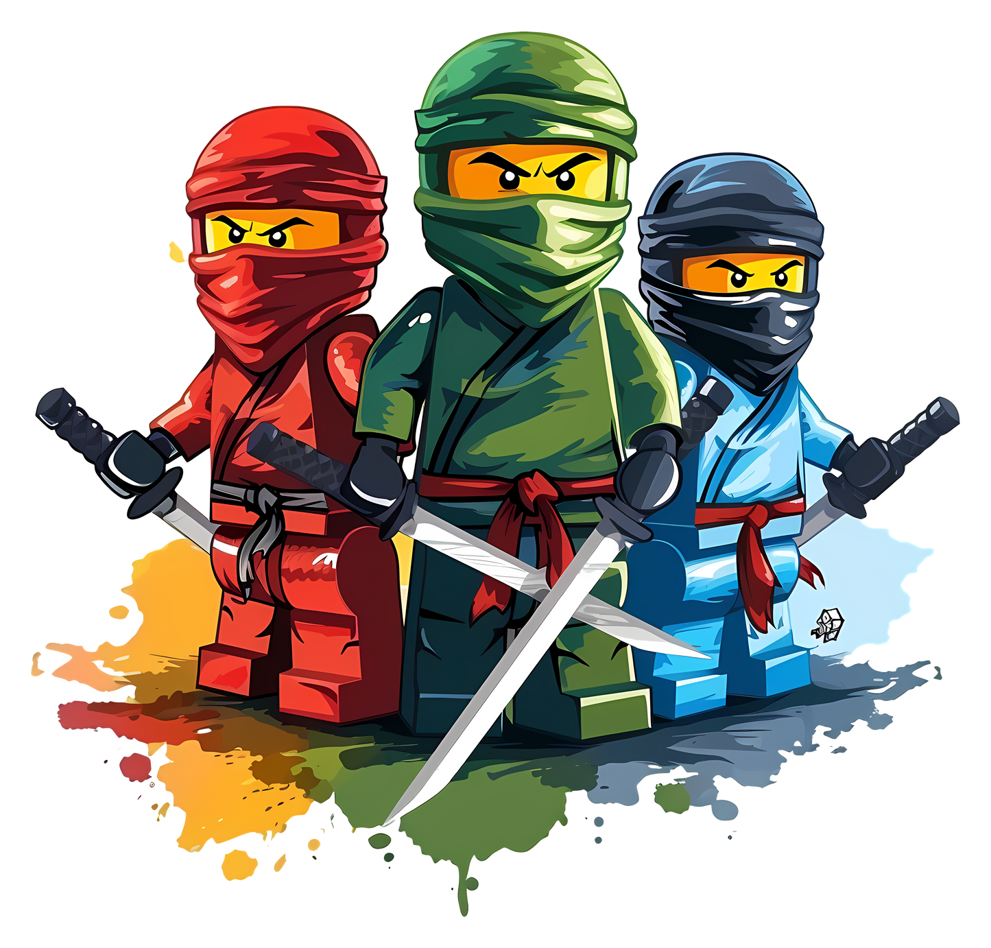 Ninjago Lloyd Kai & Jay Lego Boys Youth Graphic Tee