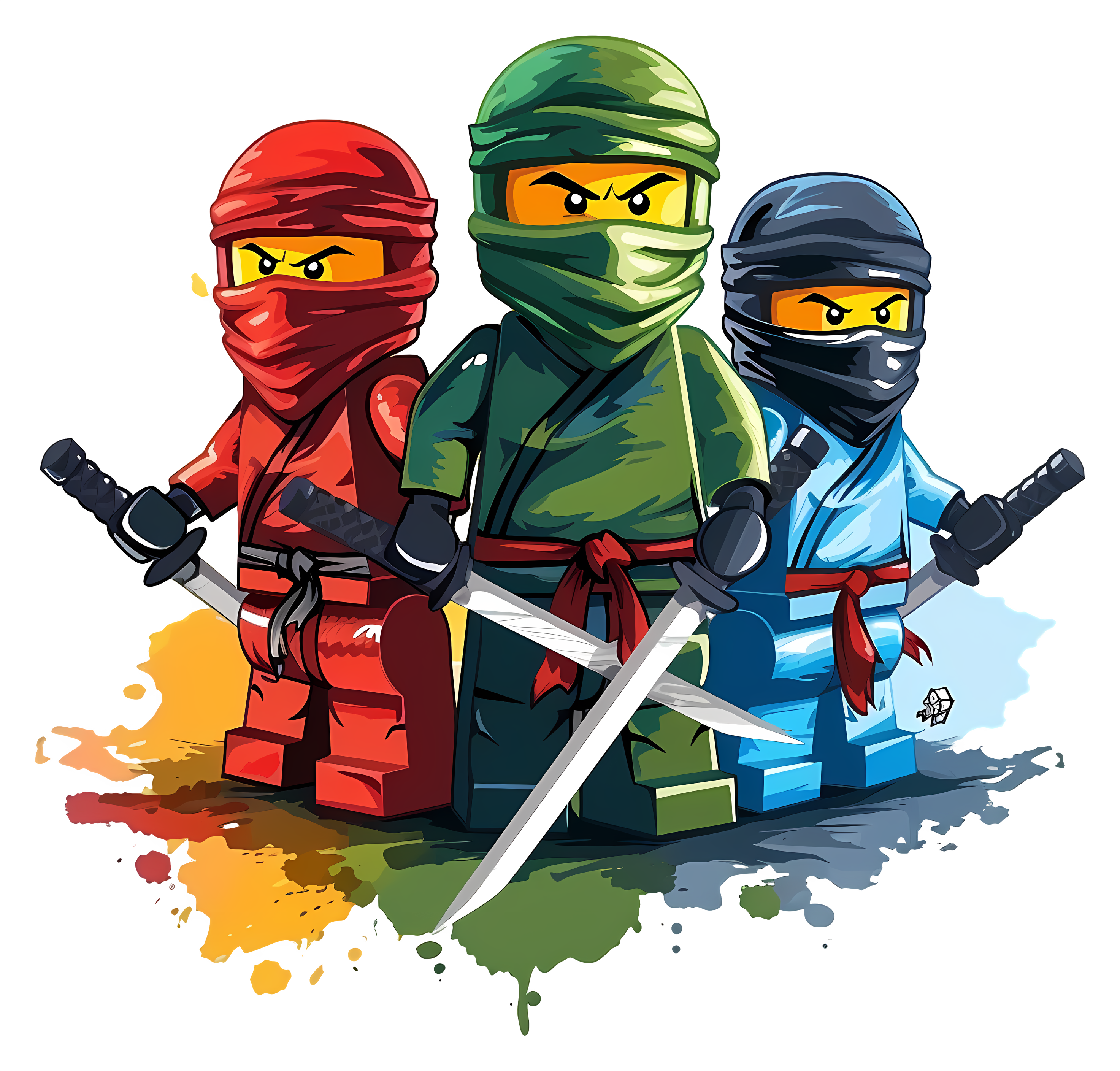 Ninjago Lloyd Kai & Jay Lego Boys Youth Graphic Tee