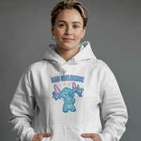Stitch Bad Influence Graphic Hoodie Womens Hooded Sweatshirt