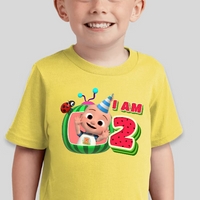Cocomelon JJ Toddler Personalized Birthday Tee