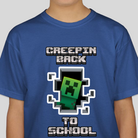 Minecraft Creepin Back To School Unisex Youth Back To School T-Shirt