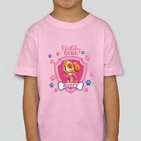Paw Patrol Skye Toddler Personalized Name Birthday Girl Tee