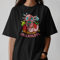 Snaxolotl - Axolotl Humor Graphic Tee Womens T Shirt