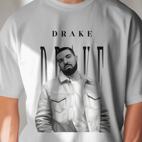 Drake 6 God Portrait Black and White Graphic Tee Unisex Shirt