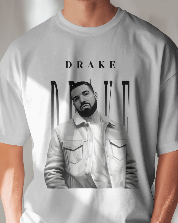 Drake 6 God Portrait Black and White Graphic Tee Unisex Shirt