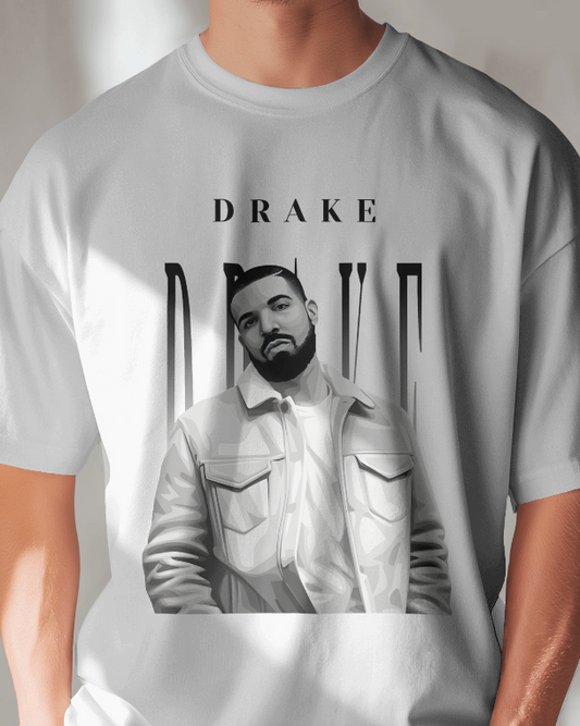 Drake 6 God Portrait Black and White Graphic Tee Unisex Shirt