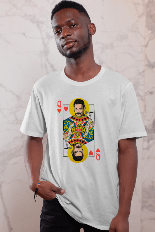 Killer Queen of Hearts Freddie Mercury Graphic Tee Unisex