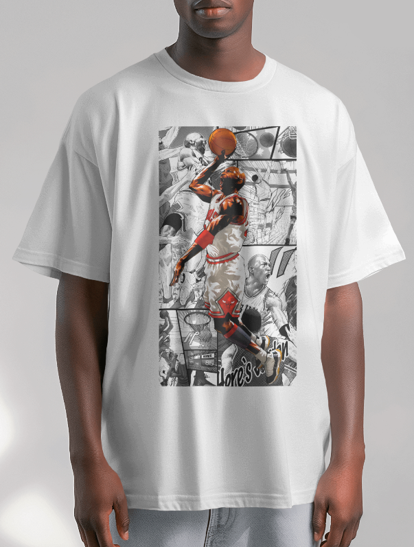 Michael Jordan 'Airborne Legend' Comic Panel T-Shirt Unisex Shirt