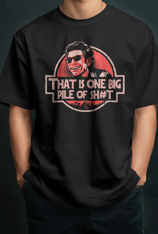 Jurassic Park: One Big Pile of Sh#t! Dr. Ian Malcolm Tee