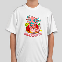 Snaxolotl - Axolotl Humor Graphic Tee Youth Girls T Shirt