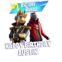 Fortnite Victory Royale Personalized Youth Birthday Tee