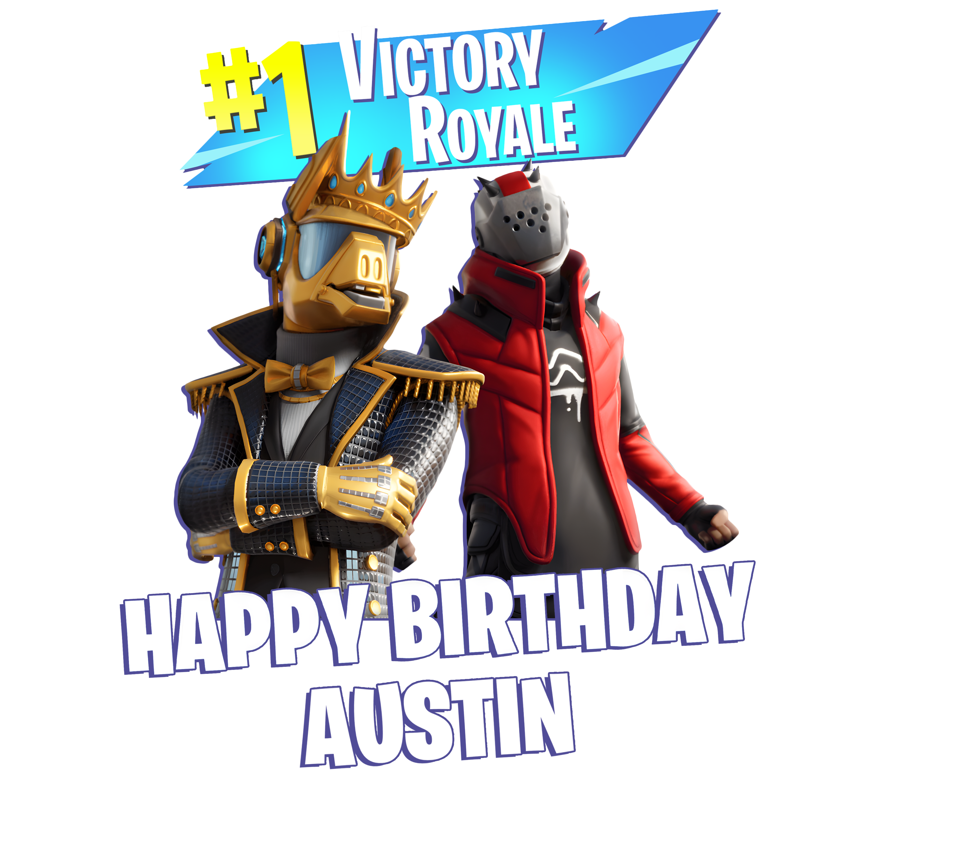 Fortnite Victory Royale Personalized Youth Birthday Tee