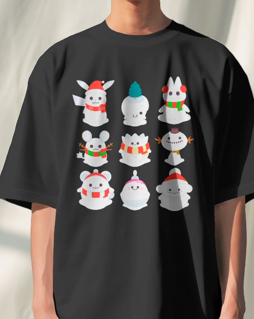Pokémon Snow Friends Holiday Tee Chrtistmas Shirt