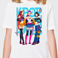 K-Pop Demon Hunter Graphic Tee Youth Girls Shirt