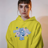 Grumpy Bear "Blah Blah" Graphic Hoodie Unisex Hooded Sweatshirt