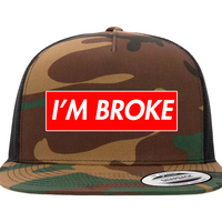 "Honesty is Policy" | I’M BROKE Camo Box Logo Snapback