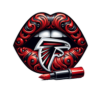 Atlanta Falcons Vintage Lips Womens NFL Tee