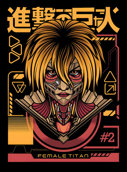 Attack On Titan Female Titan Graphic Hoodie Unisex