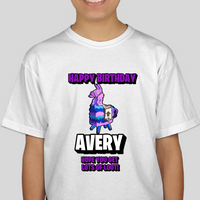 Fortnite Youth Birthday Custom Name Tee Unisex Shirt
