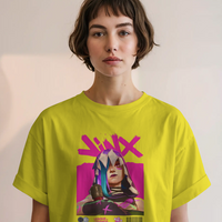 Jinx Arcane Chaos Graffiti Graphic Tee Unisex Shirt