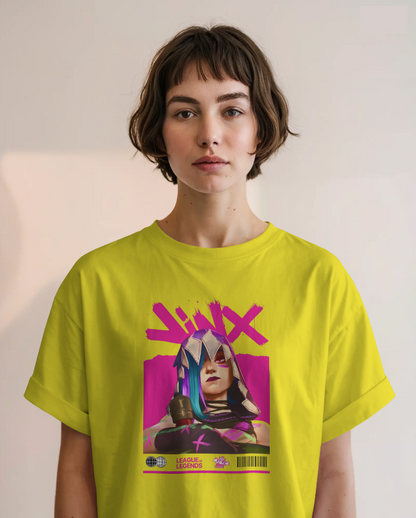 Jinx Arcane Chaos Graffiti Graphic Tee Unisex Shirt