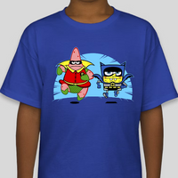 Spongebob Batman and Robin Graphic Tee Youth Shirt