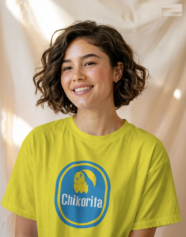 Chikorita Banana Sticker Pokemon Graphic Tee Unisex Shirt