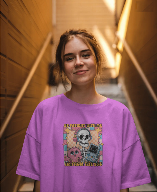 Be Patient With Me, I'm from The 90's Graphic Tee Womens Shirt