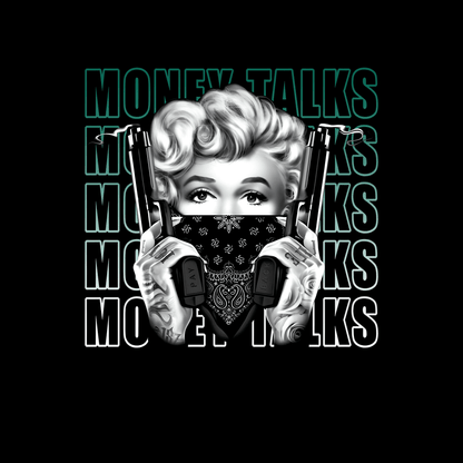Marilyn Monroe "Money Talks" Graphic Hoodie Unisex Sweatshirt