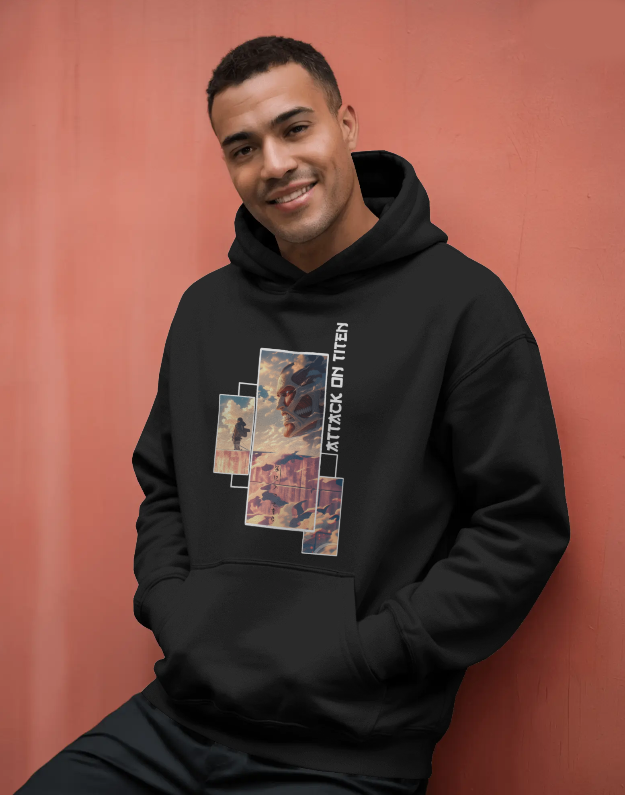 Attack On Titan Colossal Titan Graphic Hoodie Unisex Hooded Sweatshirt