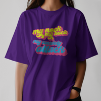 My Neck, My Back, My Anxiety Attack Graphic Womens Tee